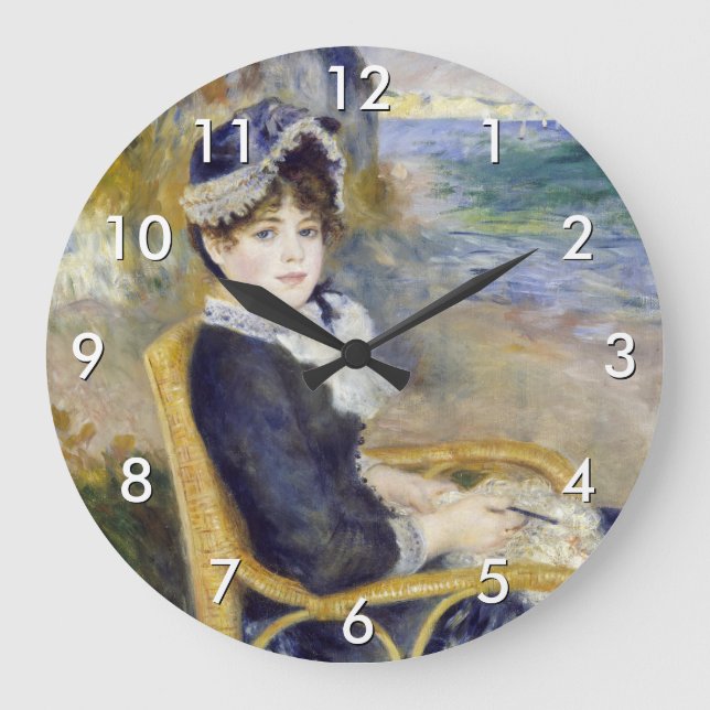 Grande Horloge Ronde Pierre-Auguste Renoir - En bord de mer (Recto)