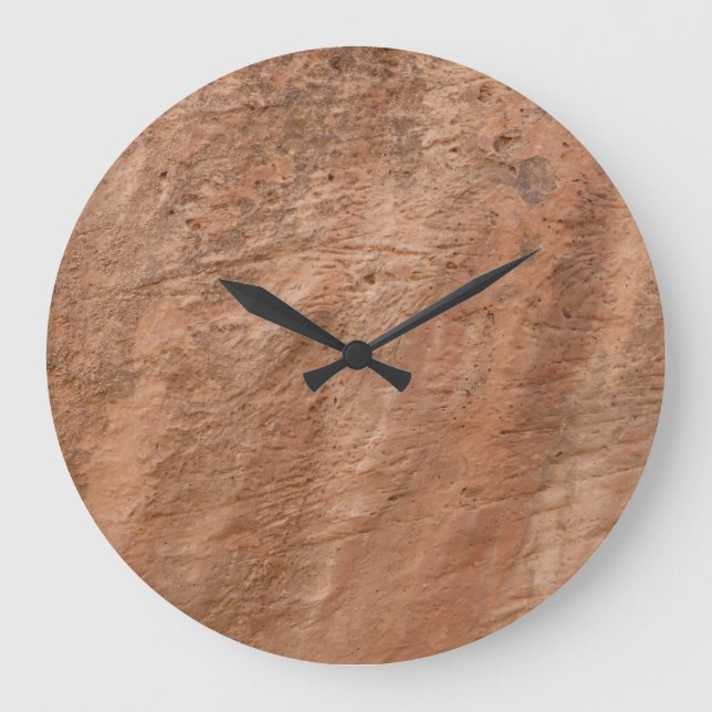 Grande Horloge Ronde Pierre Brown Rock naturel (Recto)