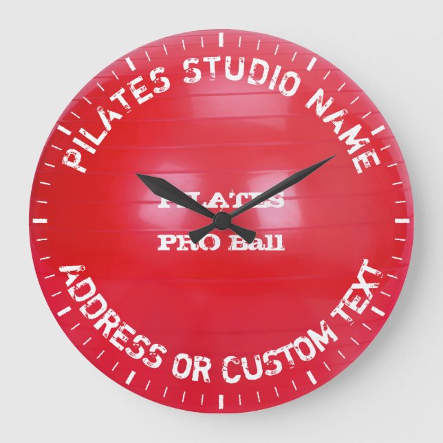 Grande Horloge Ronde Pilates Studio Propriétaire Pilates Classe Pilates (Recto)