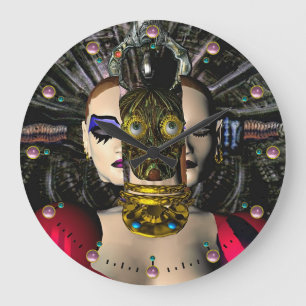 Grande Horloge Ronde PILOTE SPACESHIP ANDROID XENIA Science-fiction