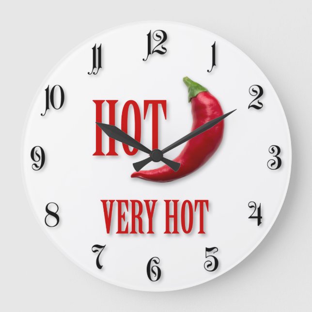 Grande Horloge Ronde Piments rouges (Recto)