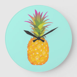 Grande Horloge Ronde Pineapple Wall Clock