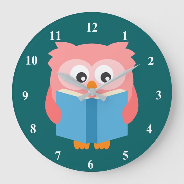 Grande Horloge Ronde Pink cute reading (Recto)