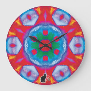 Grande Horloge Ronde Pippin Kaléidoscope