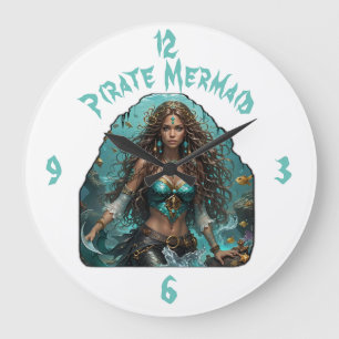 Grande Horloge Ronde Pirate Mermaid Lady Thunder_Cove
