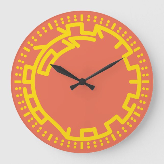 Grande Horloge Ronde Pixelat prime max chained numbers by Masanser (Recto)