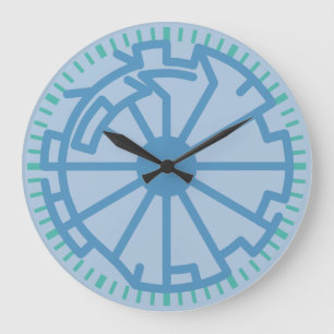 Grande Horloge Ronde Pixelat prime max chained numbers by Masanser