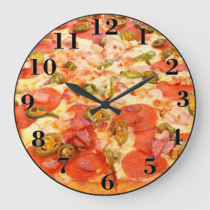 Grande Horloge Ronde Pizza