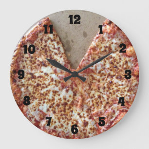 Grande Horloge Ronde Pizza de fromage