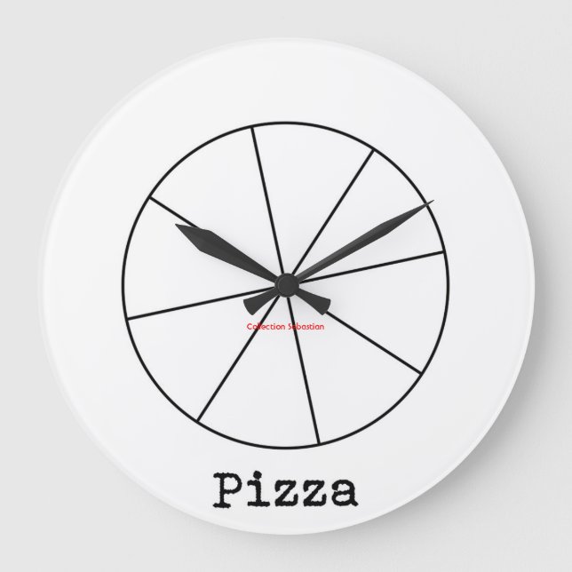 Grande Horloge Ronde Pizza Large Clock (Recto)