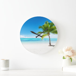 Grande Horloge Ronde Plage tropicale Belle Vue