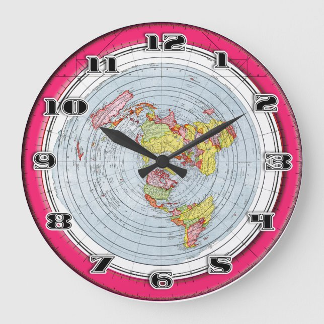 Grande Horloge Ronde Plan Map of the World (Recto)