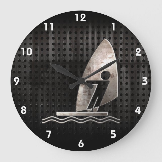 Grande Horloge Ronde Planche à voile; cool (Recto)