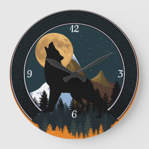 Grande Horloge Ronde Pleine lune de Howling Wolf
