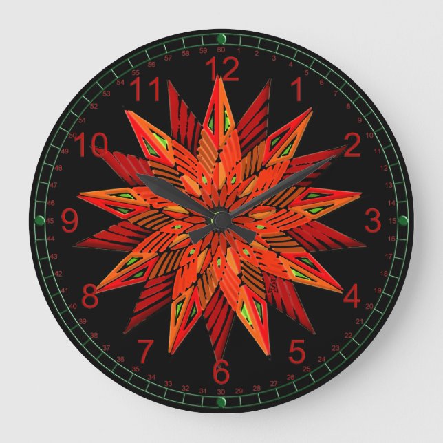 Grande Horloge Ronde Poinsettia Wow (Recto)