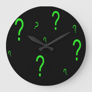 Grande Horloge Ronde Points d'interrogation