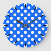 Pois blancs sur bleu royal