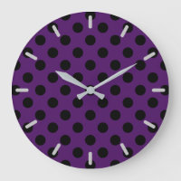 Pois noirs sur prune violette