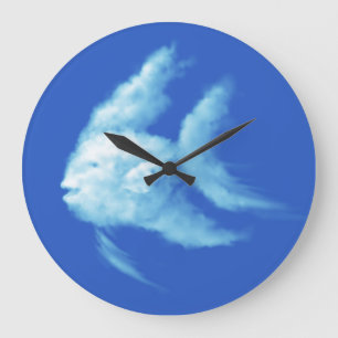 Grande Horloge Ronde Poisson