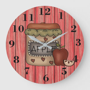 Grande Horloge Ronde Pommes de pays