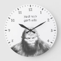 PORTRAIT DE DESSIN DE SASQUATCH DE BIGFOOT ORANGE 