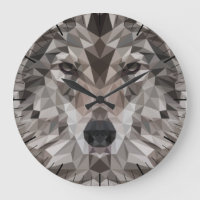 Portrait géométrique Wolf Lone
