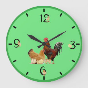 Grande Horloge Ronde Poulet