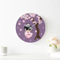Poupée Kokeshi en kimono blanc Mignonne Fille Geis