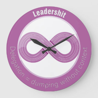 Grande Horloge Ronde Pour les coachs Agile, Scrum Master, Product Owner