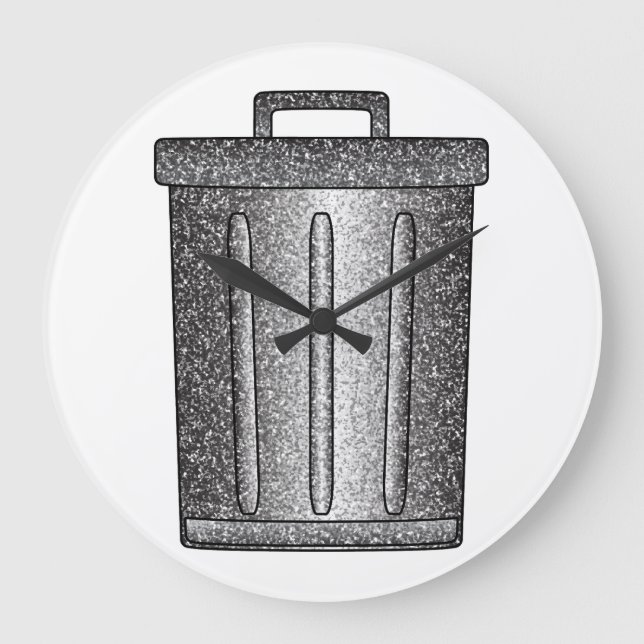 Grande Horloge Ronde Pouvoir Glittter Trash (Recto)