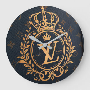 Grande Horloge Ronde Prestige Ballpoint Pen – Royal Monogram "N" in Gol