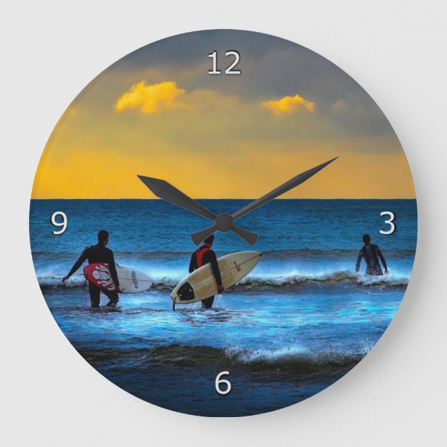 Grande Horloge Ronde Prise du dernier surf du jour (Recto)