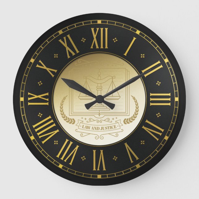 Grande Horloge Ronde PROCUREUR DE DROIT | Or (Recto)