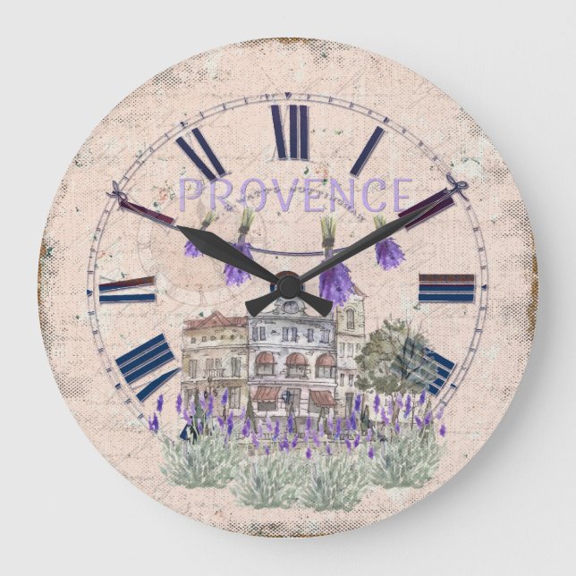 Grande Horloge Ronde Provence France Lavender Flower Summer Love (Recto)
