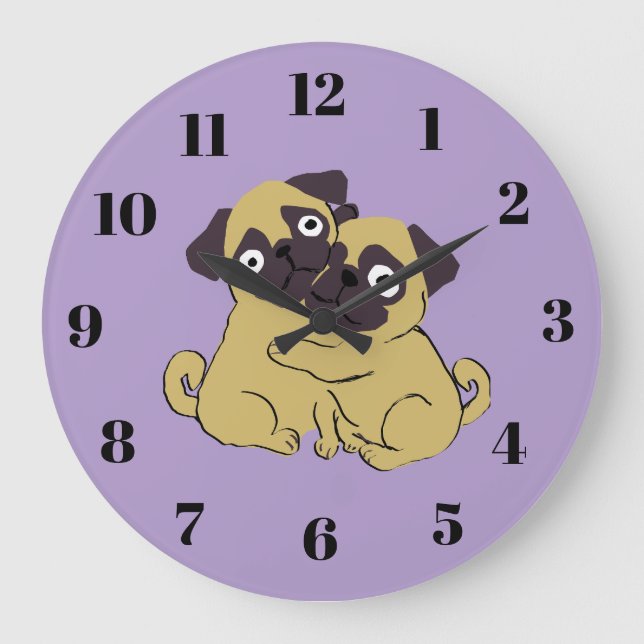 Grande Horloge Ronde Pug hug  (Recto)
