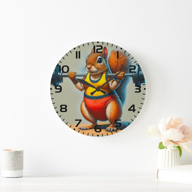 Grande Horloge Ronde Puissance des écureuils (Créateur téléchargé)