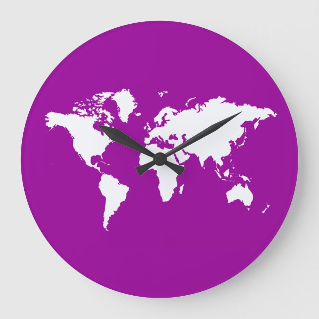 Grande Horloge Ronde Purple Elegant World (Recto)