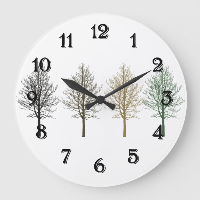 Grande Horloge Ronde Quatre arbres (Recto)