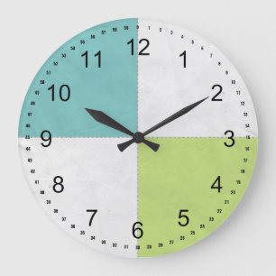 Grande Horloge Ronde Quatre Carrés