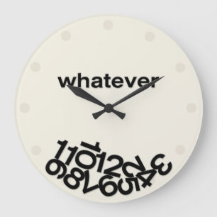 Grande Horloge Ronde Quoi qu'il en soit