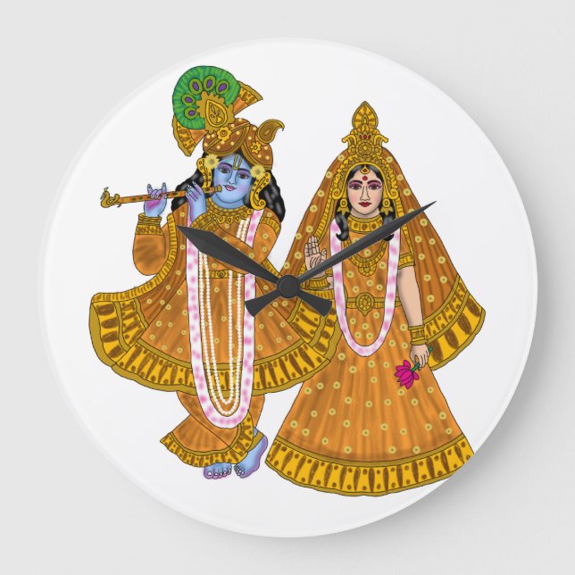 Grande Horloge Ronde Radha Krishna Clock (Recto)