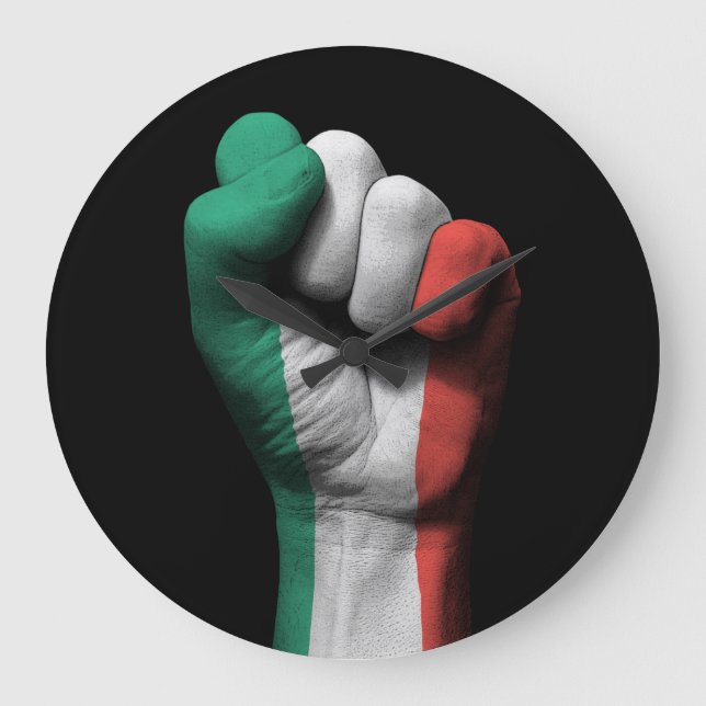 Grande Horloge Ronde Raised Clenched Fist with Italian Flag (Recto)
