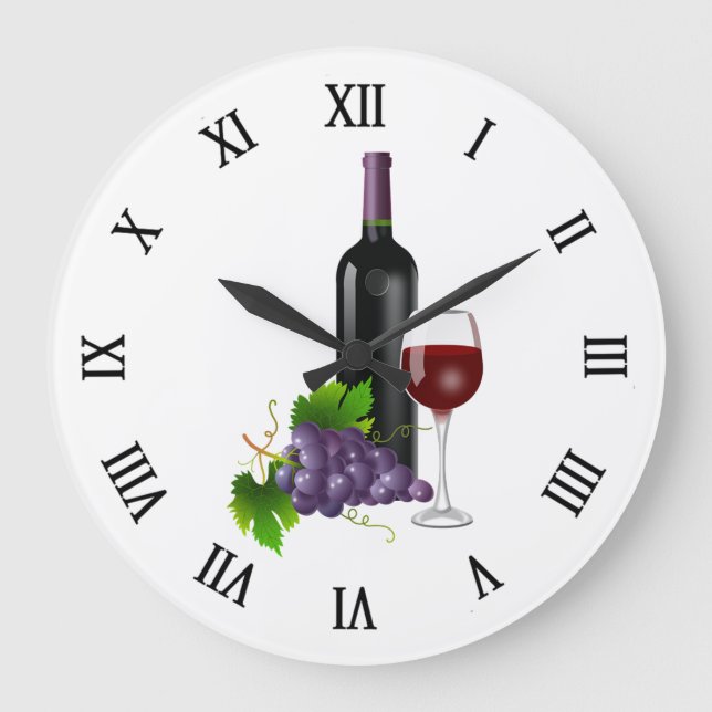 Grande Horloge Ronde Raisins et vin (Recto)