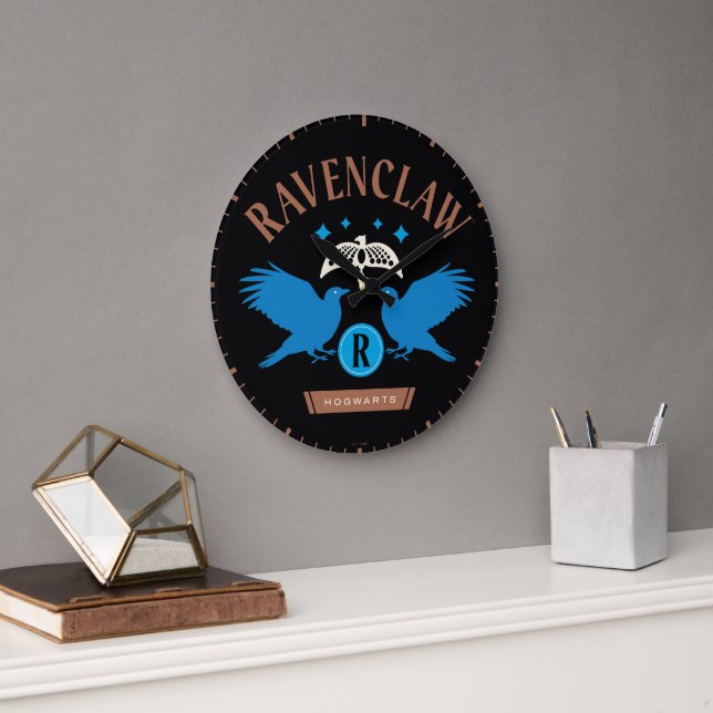 Grande Horloge Ronde RAVENCLAW™ Maison double aigle Diadem Graphique (Bureau)
