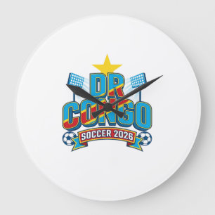 Grande Horloge Ronde RDC Football 2026 Football Gras Pays Typographie