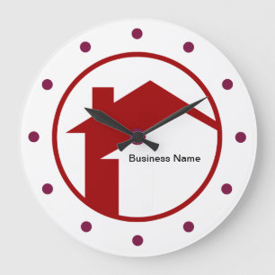 Grande Horloge Ronde Real Estate Home Services Office Wall Clocks