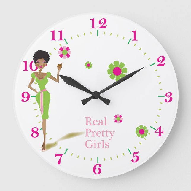 Grande Horloge Ronde Real pretty girls clock (Recto)