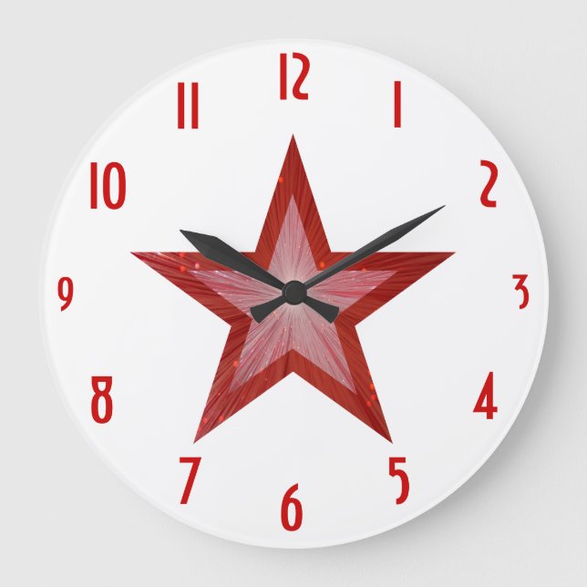 Grande Horloge Ronde Red Star Clock (Recto)