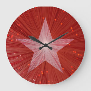Grande Horloge Ronde Red Star clock round