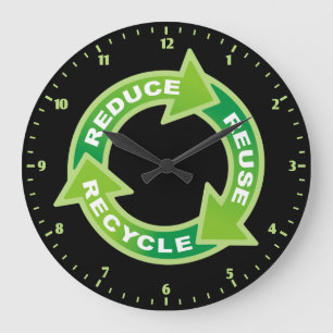 Grande Horloge Ronde Réduire la réutilisation de l'horloge murale